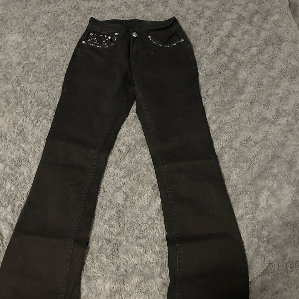 Black Boot Cut Jeans with Classic Style
